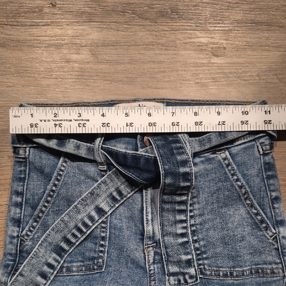 Abercrombie Kids Belted High Rise Ankle Skinny Jeans - Picture 6 of 8